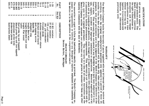 Demodulator Probe 337-C; Heathkit Brand, (ID = 1195557) Equipment