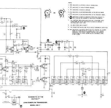 QRP-CW-Transceiver HW-7; Heathkit Brand, (ID = 168380) Amat TRX