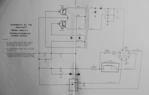 Transistorized DC Power Supply HWA-17-1; Heathkit Brand, (ID = 2534075) Power-S