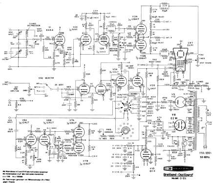 Laboratory Oscilloscope O-12E; Heathkit Brand, (ID = 462376) Equipment