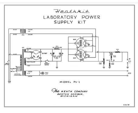 Laboratory Power Supply PS-1; Heathkit Brand, (ID = 2860199) Power-S