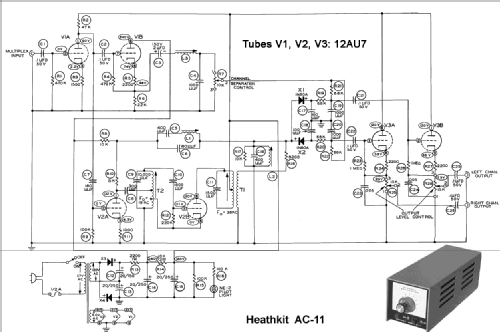 Multiplex Adapter AC-11; Heathkit Brand, (ID = 1138455) mod-past25