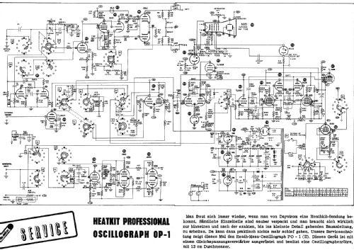 Oscilloscope OP-1; Heathkit Brand, (ID = 732831) Equipment