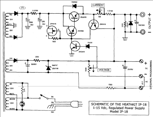 Regulated Power Supply IP-18; Heathkit Brand, (ID = 119132) Equipment