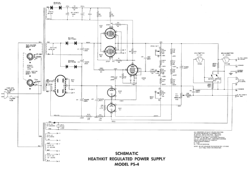 Regulated Power Supply PS-4; Heathkit Brand, (ID = 654785) Equipment