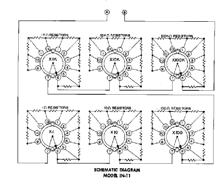 Resistor Substitution Box IN-11; Heathkit Brand, (ID = 758872) Equipment