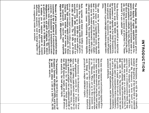 Scanalyzer SB-620; Heathkit Brand, (ID = 846352) Amateur-D