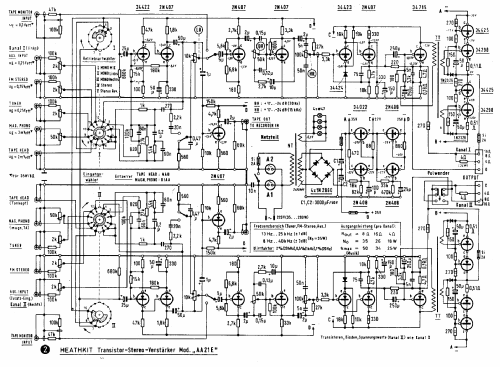 Transistor Stereo Amplifier AA-21E; Heathkit Brand, (ID = 515939) Verst/Mix