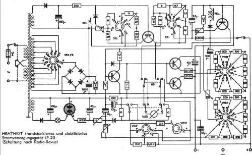 Transistor -. Stromversorgung IP20E; Heathkit Brand, (ID = 744899) Equipment