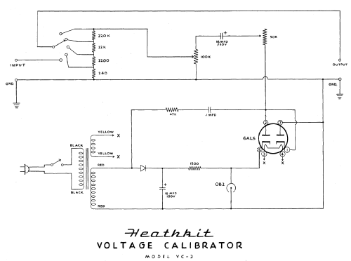 Voltage Calibrator VC-2; Heathkit Brand, (ID = 166064) Equipment