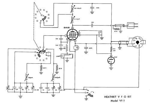 VFO VF-1 Amateur-D Heathkit Brand, Heath Co.; Benton Harbor MI, build ...