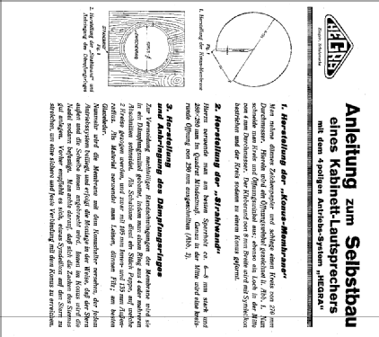 Kabinett-Lautsprecher Anleitung zum Selbstbau; Hegra, Hekra, Marke, (ID = 423104) Bausatz