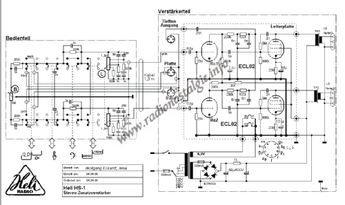 Zusatz-Verstärker HS-1; Heli Gerätebau, (ID = 598306) Ampl/Mixer