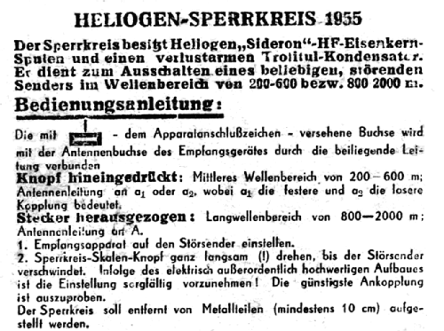 Sideron-Sperrkreis 1955; Heliogen, Hermann (ID = 1783732) mod-past25