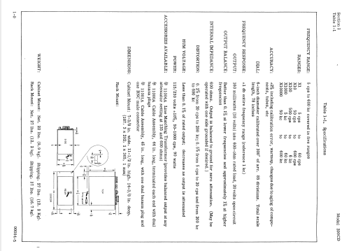 Wide Range Oscillator 200CD; Hewlett-Packard, HP; (ID = 552637) Equipment