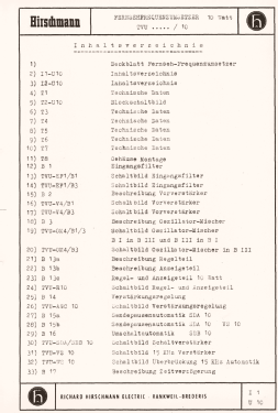 Fernseh-Frequenzumsetzer TVU 33, 31, 13 ; Hirschmann GmbH & Co (ID = 3113061) Commercial TRX