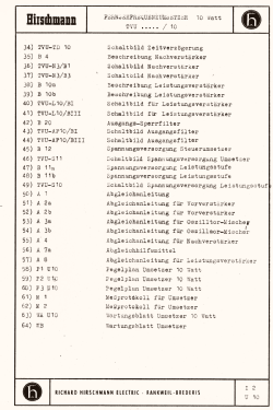 Fernseh-Frequenzumsetzer TVU 33, 31, 13 ; Hirschmann GmbH & Co (ID = 3113065) Commercial TRX