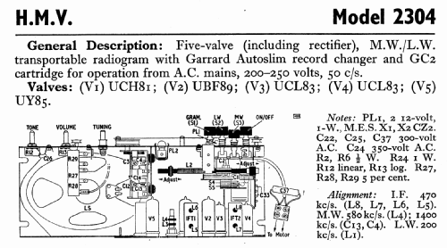 2304; HMV Brand, His (ID = 765405) Radio