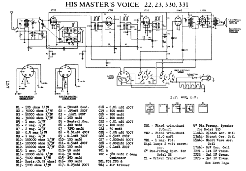 23 Ch= 518D; His Master's Voice (ID = 754469) Radio