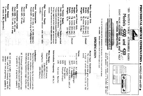 4200; HMV Brand, His (ID = 1551101) Car Radio