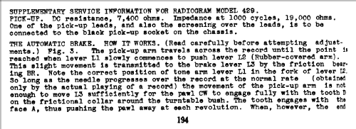 429 Ch= 639D/RG; His Master's Voice (ID = 771175) Radio