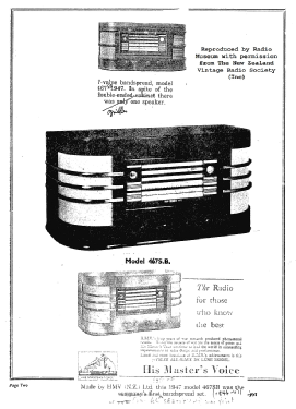 467SB; His Master's Voice N (ID = 3122496) Radio