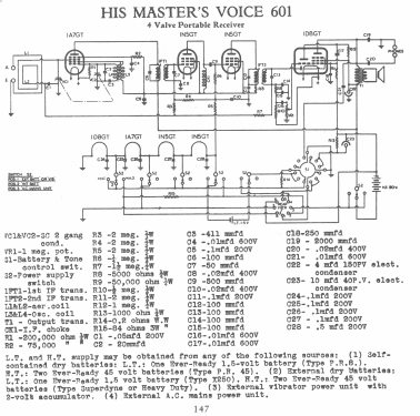 601 Ch= 411P; His Master's Voice (ID = 2566953) Radio