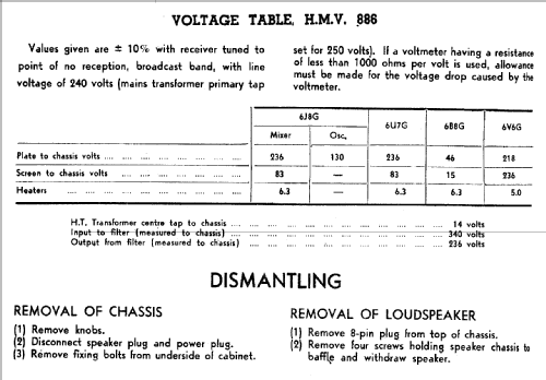 886 Ch= 535DS; His Master's Voice (ID = 800752) Radio