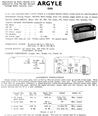 Argyle 525D; His Master's Voice N (ID = 2759682) Radio