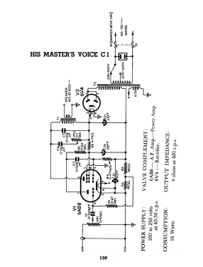 C1-83 Chassis=C1; His Master's Voice (ID = 2882276) Ampl/Mixer