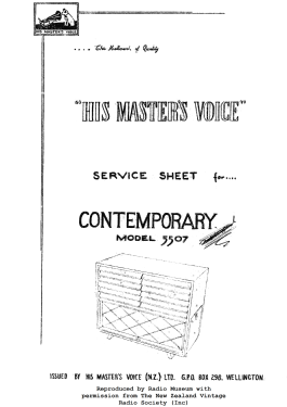 Contemporary 5507; His Master's Voice N (ID = 3025652) Radio