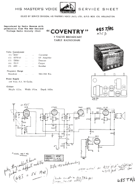 Coventry 485T-RG; His Master's Voice N (ID = 2759581) Radio