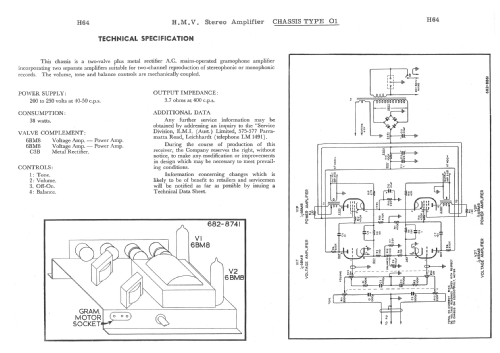 Electrogram O1-8A - Ch= O1; His Master's Voice (ID = 2029957) R-Player