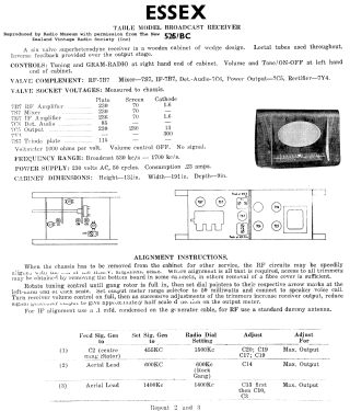 Essex 526BC; His Master's Voice N (ID = 2760165) Radio