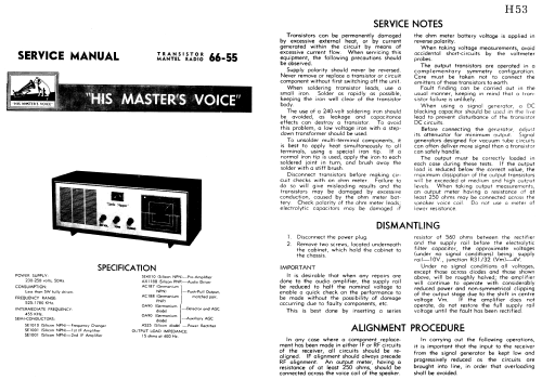 Little Nipper 66-55; His Master's Voice (ID = 1843012) Radio