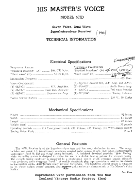 Masterpiece 467D; His Master's Voice N (ID = 2926139) Radio