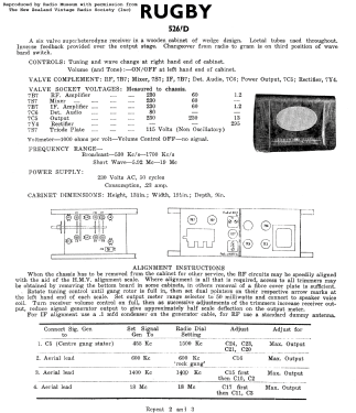 Rugby 526D; His Master's Voice N (ID = 2760167) Radio