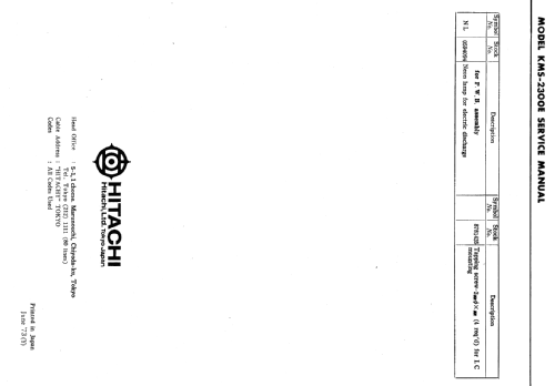 Car Stereo Autoradio KMS-2300E; Hitachi Ltd.; Tokyo (ID = 1633845) Car Radio