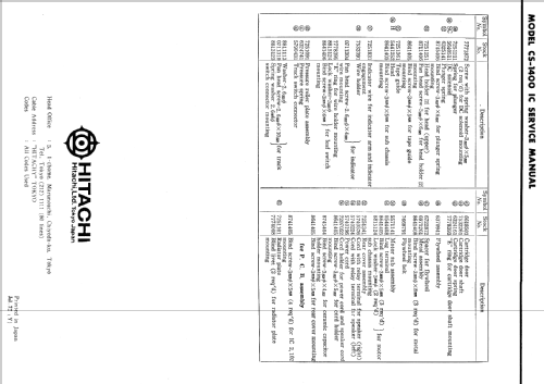 CS-1400 IC; Hitachi Ltd.; Tokyo (ID = 1629919) Ton-Bild