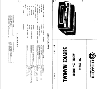 CS-1400 IC; Hitachi Ltd.; Tokyo (ID = 1629920) Ton-Bild