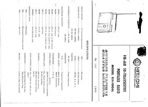 KH-1006L; Hitachi Ltd.; Tokyo (ID = 2570199) Radio