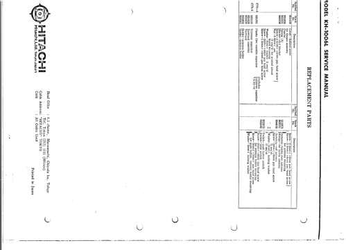 KH-1006L; Hitachi Ltd.; Tokyo (ID = 2570205) Radio