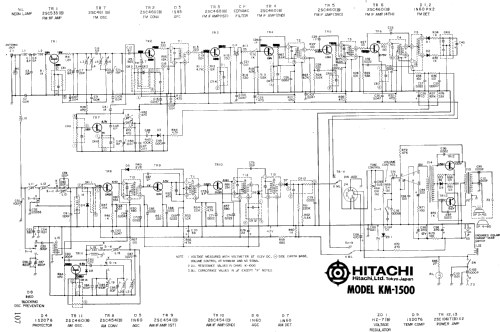 KM-1500; Hitachi Ltd.; Tokyo (ID = 924755) Car Radio