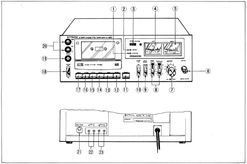 Stereo Cassette Tape Deck D-550; Hitachi Ltd.; Tokyo (ID = 2649478) R-Player