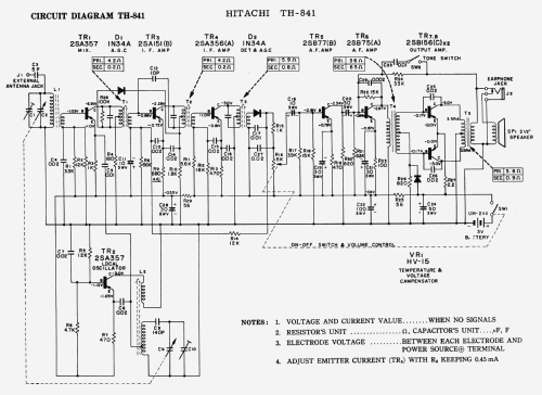 Transistor 8 TH-841; Hitachi Ltd.; Tokyo (ID = 1626627) Radio