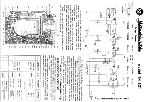 Transistor 6 TH-621; Hitachi Ltd.; Tokyo (ID = 112372) Radio