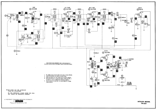 Transistor 6 TH-621; Hitachi Ltd.; Tokyo (ID = 644377) Radio