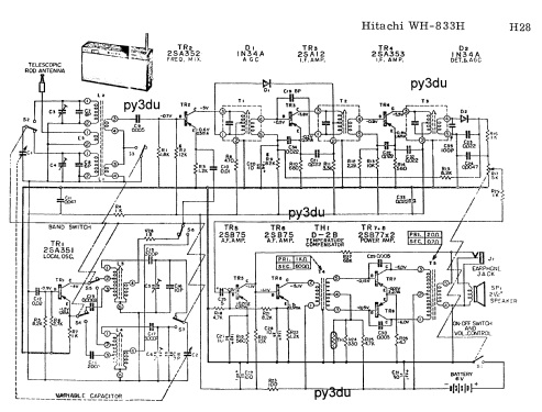 All Transistor WH-833-H; Hitachi Ltd.; Tokyo (ID = 892948) Radio