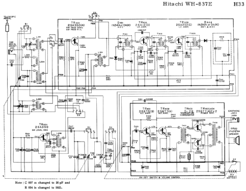 WH-837E ; Hitachi Ltd.; Tokyo (ID = 3101323) Radio