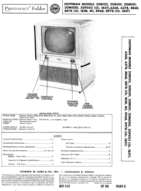 20M500 Ch= 183T; Hoffman Radio Corp.; (ID = 3051723) Television